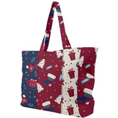 Flat Design Christmas Pattern Collection Art Simple Shoulder Bag by Vaneshart