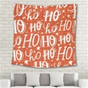 Ho Ho Ho Lettering Seamless Pattern Santa Claus Laugh Square Tapestry (Large) View2