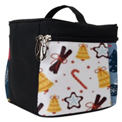 Christmas Pattern Collection Flat Design Make Up Travel Bag (small)