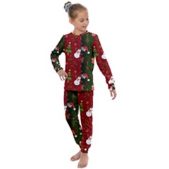 Hand Drawn Christmas Pattern Collection Kids  Long Sleeve Set  by Vaneshart