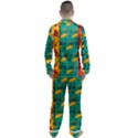 Hand Drawn Christmas Pattern Collection Pattern Men s Satin Pajamas Long Pants Set View2