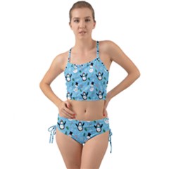 Colorful Funny Christmas Pattern Cartoon Mini Tank Bikini Set by Vaneshart