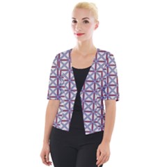 Df Donos Grid Cropped Button Cardigan by deformigo