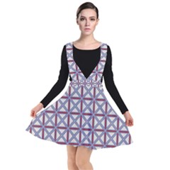 Df Donos Grid Plunge Pinafore Dress by deformigo