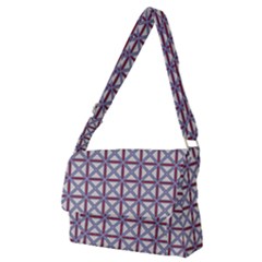 Df Donos Grid Full Print Messenger Bag (m) by deformigo