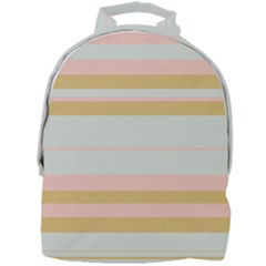 Bandes Rose/doré/vert Mini Full Print Backpack by kcreatif