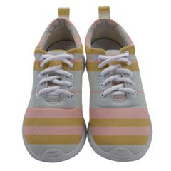 Bandes Rose/doré/vert Women Athletic Shoes