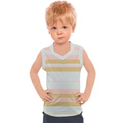 Bandes Rose/doré/vert Kids  Sport Tank Top