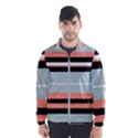 Bandes Orange/Bleu/Noir Men s Windbreaker View1