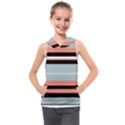 Bandes Orange/Bleu/Noir Kids  Sleeveless Hoodie View1