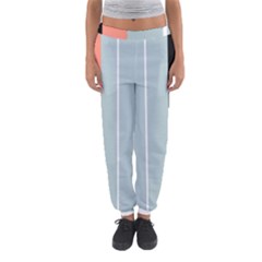 Bandes Orange/bleu/noir Women s Jogger Sweatpants by kcreatif