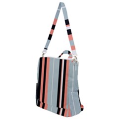 Bandes Orange/bleu/noir Crossbody Backpack by kcreatif