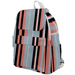 Bandes Orange/bleu/noir Top Flap Backpack by kcreatif