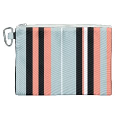 Bandes Orange/bleu/noir Canvas Cosmetic Bag (xl)