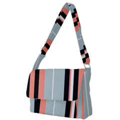 Bandes Orange/bleu/noir Full Print Messenger Bag (s) by kcreatif