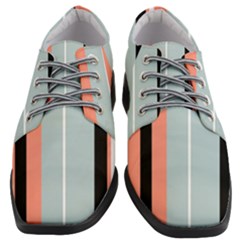 Bandes Orange/bleu/noir Women Heeled Oxford Shoes