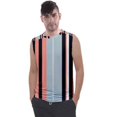 Bandes Orange/bleu/noir Men s Regular Tank Top