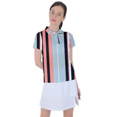 Bandes Orange/bleu/noir Women s Polo Tee