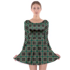 Df Bonnar Vinck Long Sleeve Skater Dress by deformigo