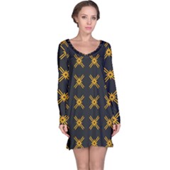 Df Ikonos Quanika Long Sleeve Nightdress by deformigo