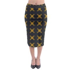 Df Ikonos Quanika Midi Pencil Skirt by deformigo