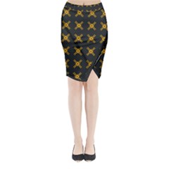 Df Ikonos Quanika Midi Wrap Pencil Skirt by deformigo