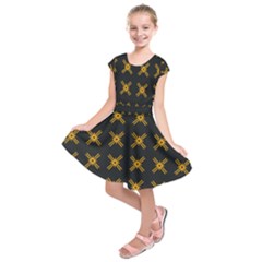 Df Ikonos Quanika Kids  Short Sleeve Dress by deformigo