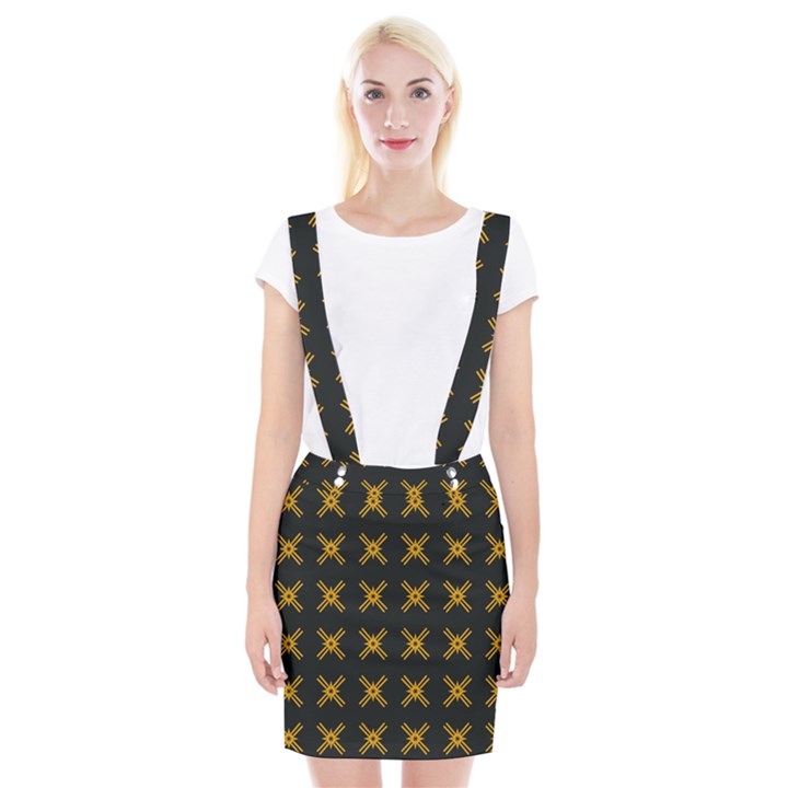 DF Ikonos Quanika Braces Suspender Skirt