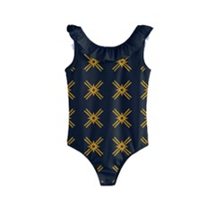 Df Ikonos Quanika Kids  Frill Swimsuit by deformigo