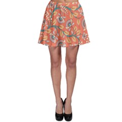 Coral Floral Paisley Skater Skirt by mccallacoulture