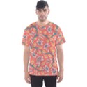 Coral Floral Paisley Men s Sports Mesh Tee View1