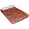 Coral Floral Paisley Fitted Sheet (Queen Size) View2