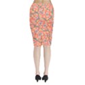 Coral Floral Paisley Midi Wrap Pencil Skirt View2