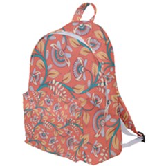 Coral Floral Paisley The Plain Backpack by mccallacoulture