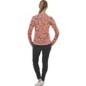 Coral Floral Paisley Women s Pique Long Sleeve Tee View2