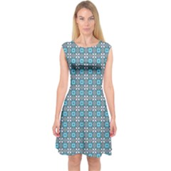 Df Monica Becket Capsleeve Midi Dress by deformigo