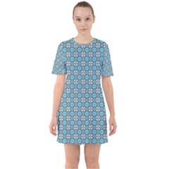 Df Monica Becket Sixties Short Sleeve Mini Dress by deformigo