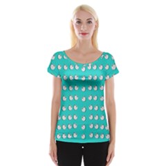 Big Apples Of Peace Cap Sleeve Top by pepitasart