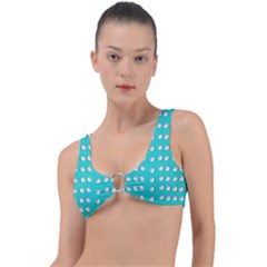 Big Apples Of Peace Ring Detail Bikini Top