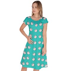 Big Apples Of Peace Classic Short Sleeve Dress by pepitasart