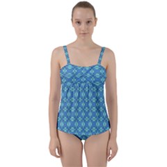 Df Antonio Veneziano Twist Front Tankini Set by deformigo