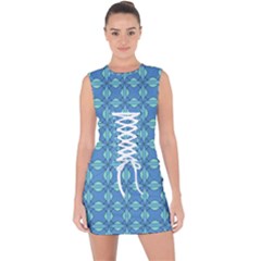 Df Antonio Veneziano Lace Up Front Bodycon Dress