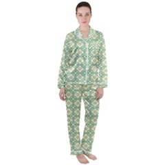 Df Codenoors Zimber Satin Long Sleeve Pyjamas Set by deformigo