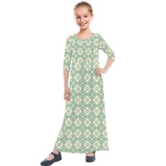 Df Codenoors Zimber Kids  Quarter Sleeve Maxi Dress by deformigo