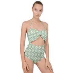 Df Codenoors Zimber Scallop Top Cut Out Swimsuit by deformigo