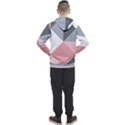 Pink, Gray, and White Geometric Men s Pullover Hoodie View2