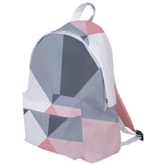 Pink, Gray, And White Geometric The Plain Backpack