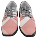 Pink, Gray, and White Geometric Women Heeled Oxford Shoes View1