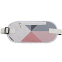 Pink, Gray, and White Geometric Rounded Waist Pouch View1