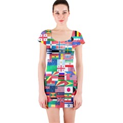 International Short Sleeve Bodycon Dress by mccallacoulture